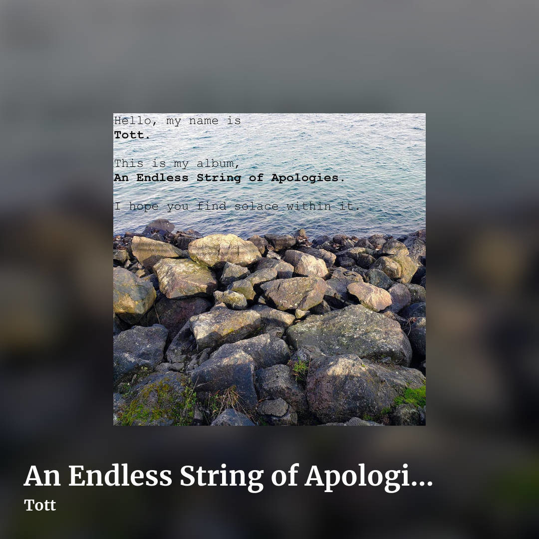 An Endless String of Apologies by Tott, square clean share image