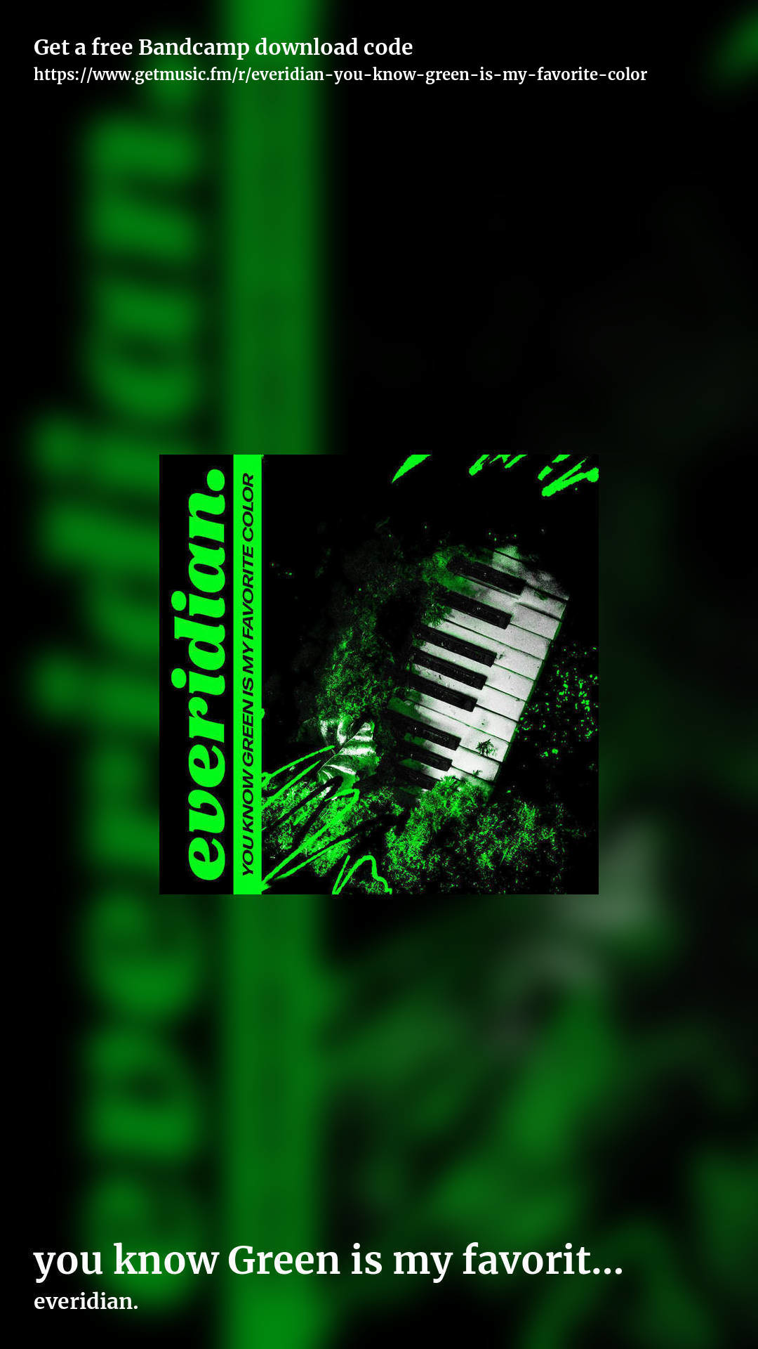 you know Green is my favorite color by everidian., story promo share image