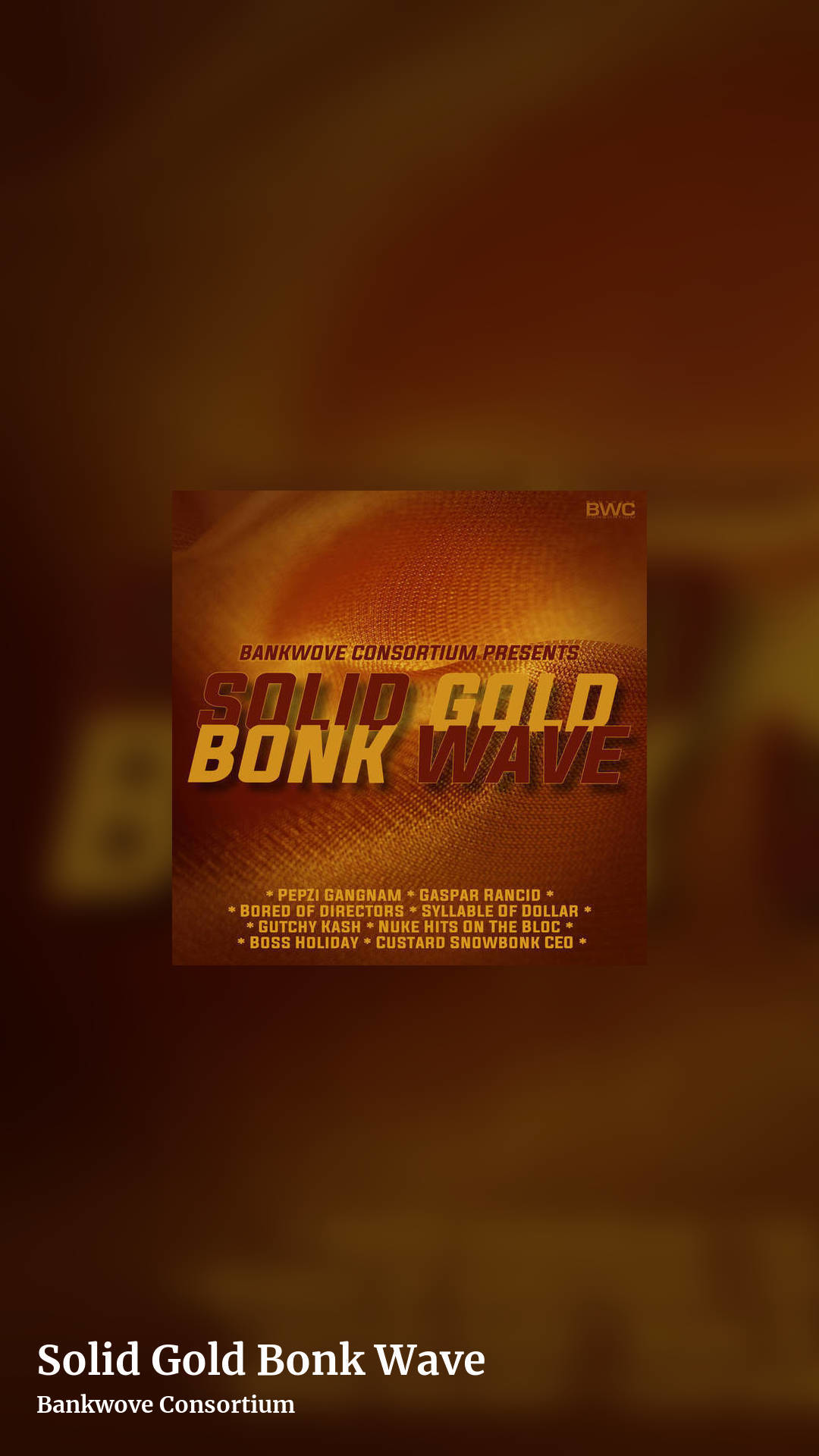 Solid Gold Bonk Wave by Bankwove Consortium, story clean share image