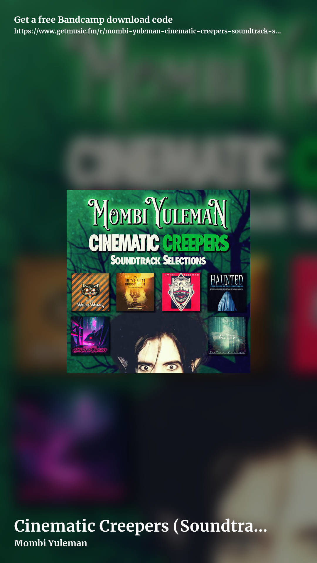 Cinematic Creepers (Soundtrack Selections) by Mombi Yuleman, story promo share image
