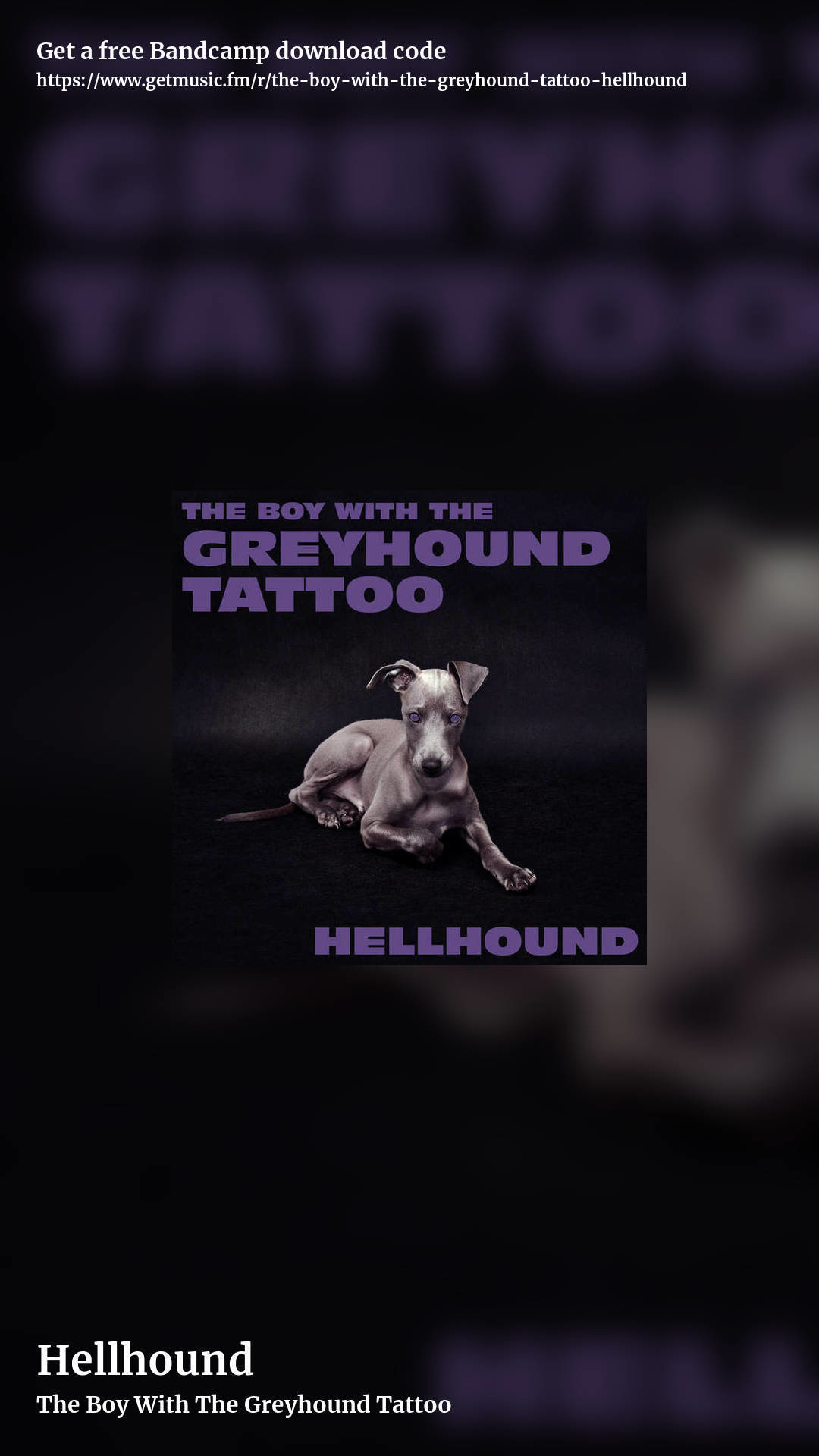 Hellhound by The Boy With The Greyhound Tattoo, story promo share image