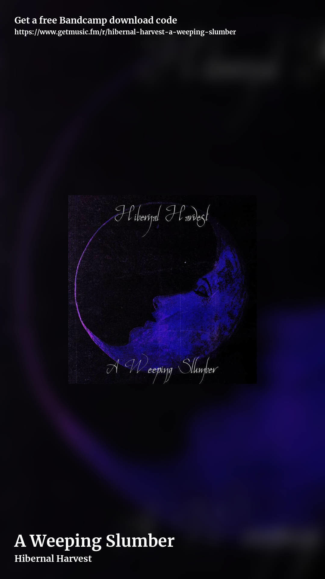 A Weeping Slumber by Hibernal Harvest, story promo share image