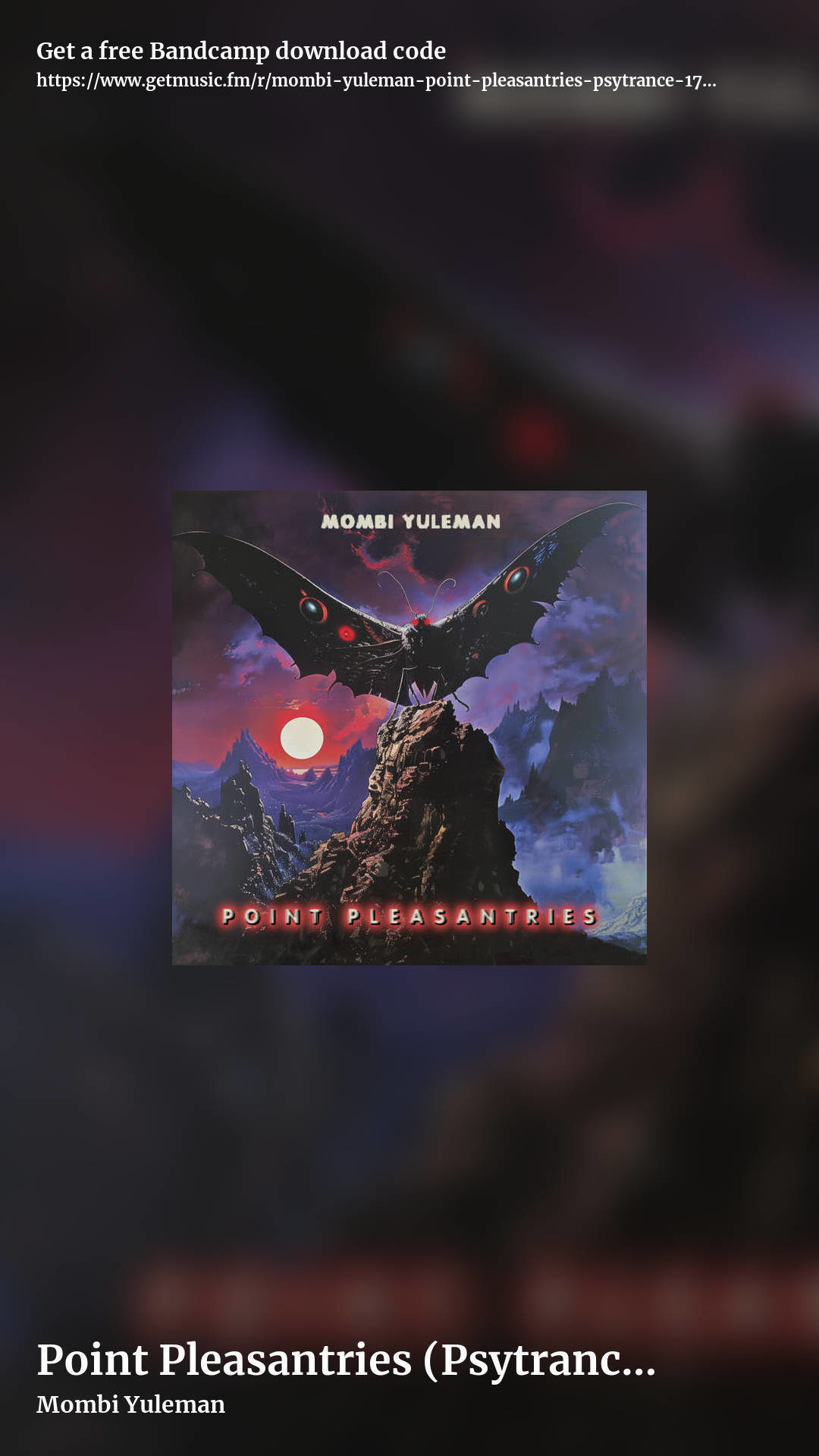 Point Pleasantries (Psytrance 170bpm) by Mombi Yuleman, story promo share image