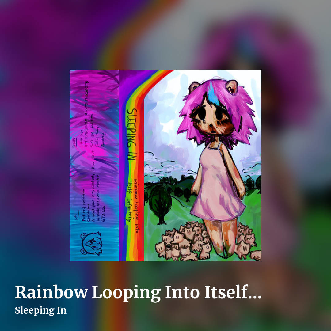 Rainbow Looping Into Itself Infinitely by Sleeping In, square clean share image