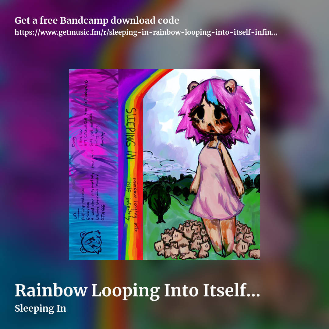 Rainbow Looping Into Itself Infinitely by Sleeping In, square promo share image