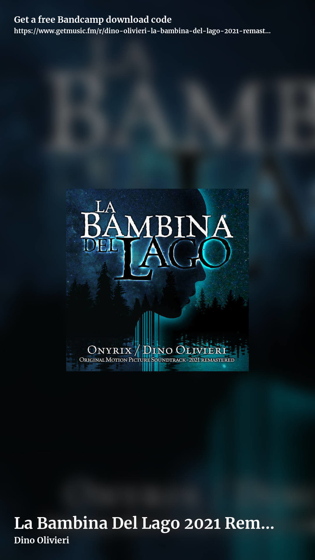 La Bambina Del Lago 2021 Remastered (Original Motion Picture Soundtrack) by Dino Olivieri, story promo share image