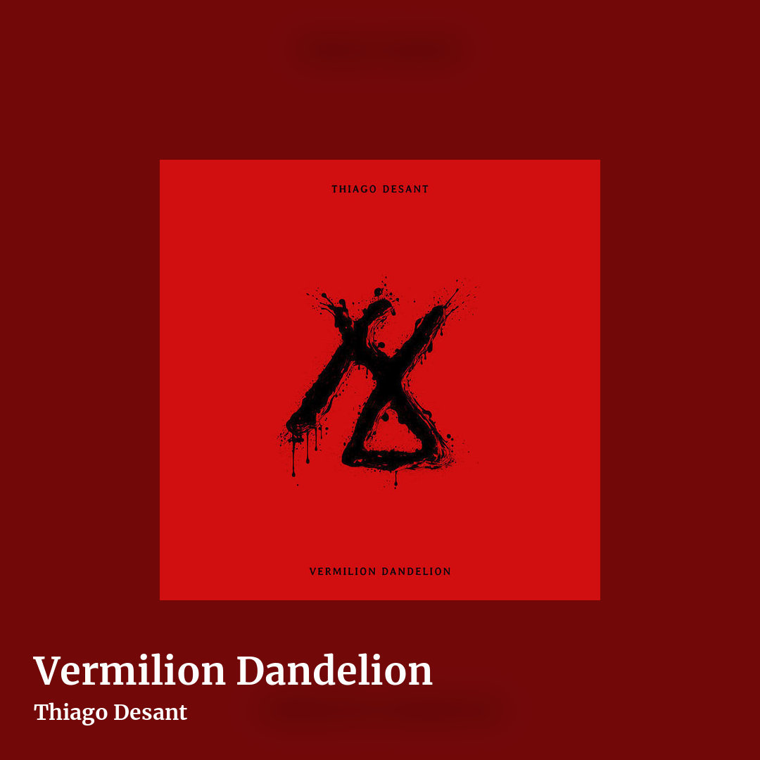 Vermilion Dandelion by Thiago Desant, square clean share image