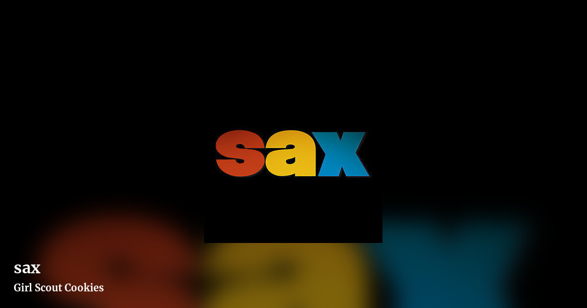 sax by Girl Scout Cookies, landscape clean share image