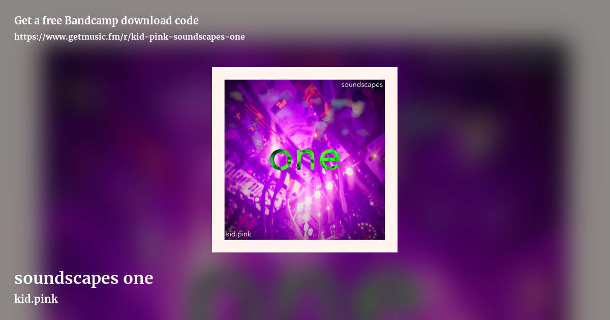 soundscapes one by kid.pink, landscape promo share image