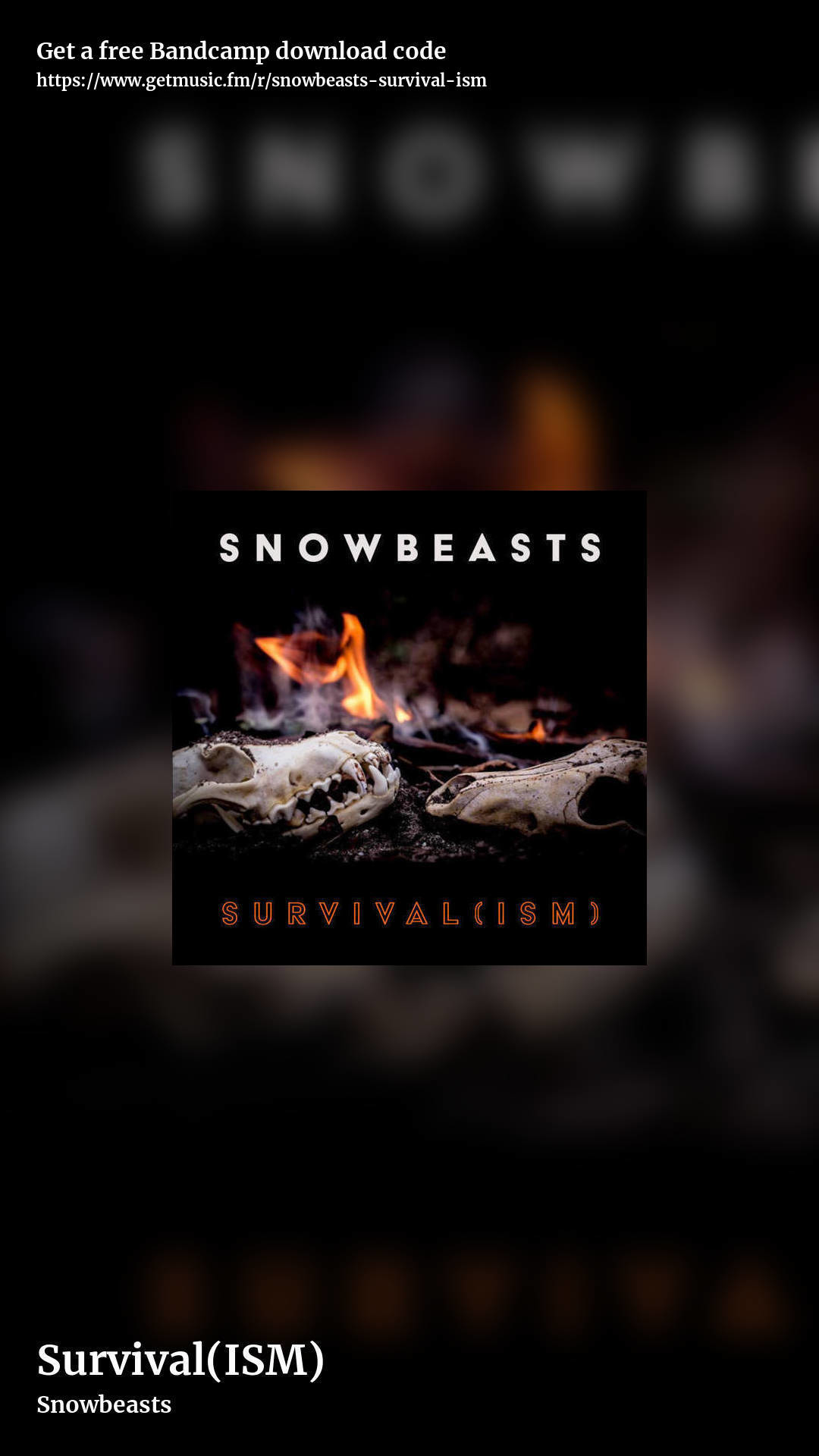 Survival(ISM) by Snowbeasts, story promo share image