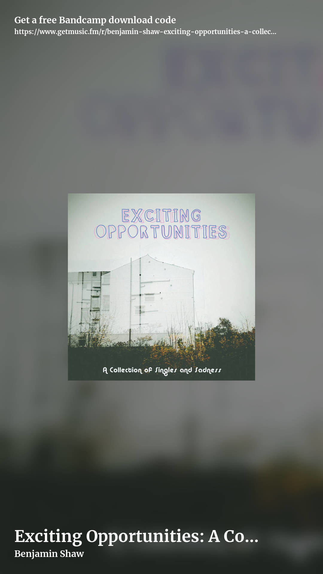 Exciting Opportunities: A Collection of Singles and Sadness by Benjamin Shaw, story promo share image