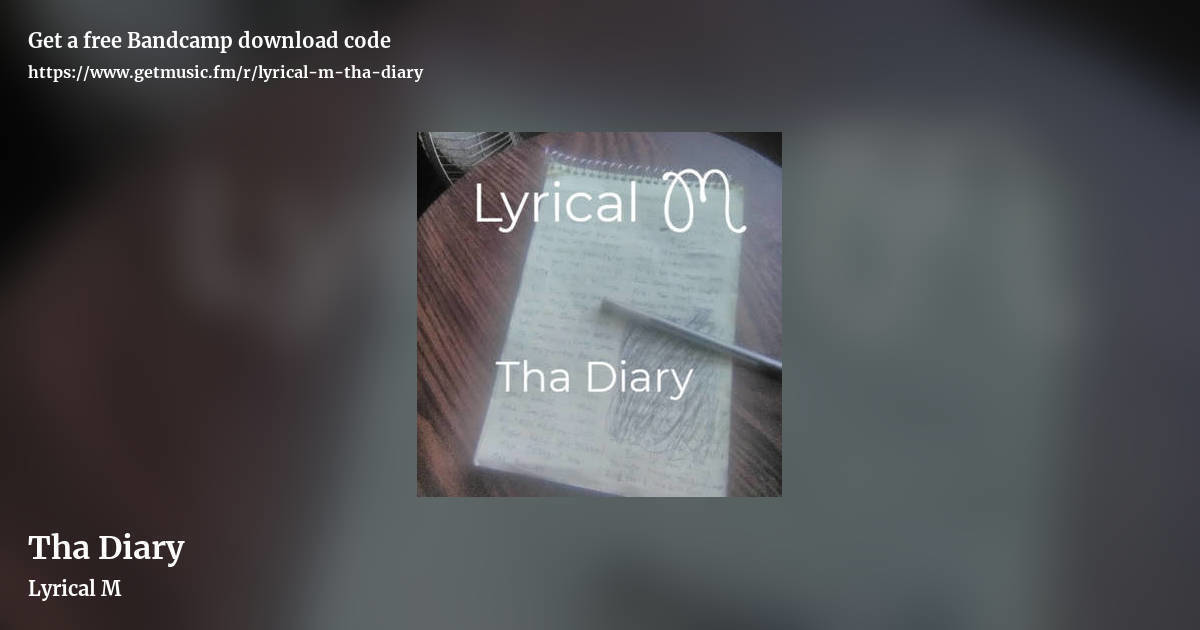 Tha Diary by Lyrical M, landscape promo share image
