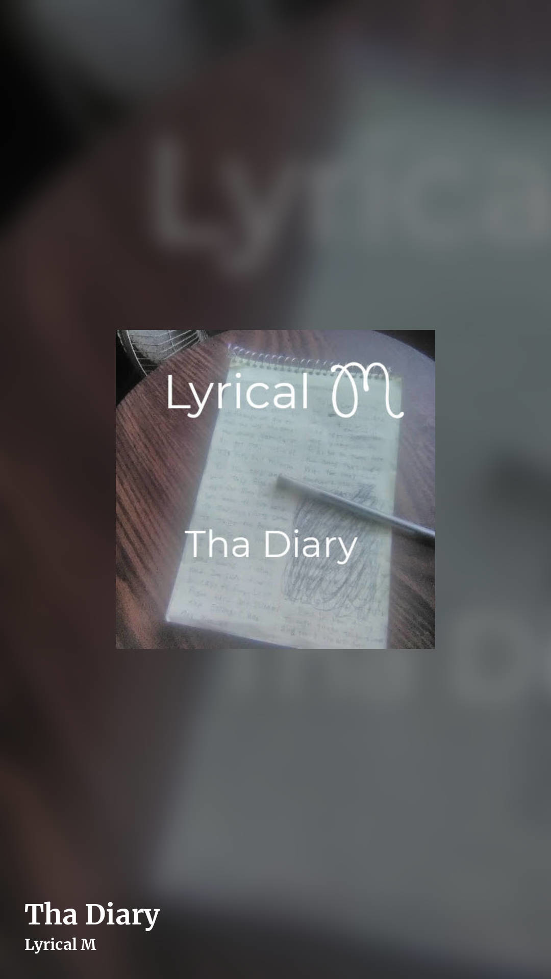 Tha Diary by Lyrical M, story clean share image