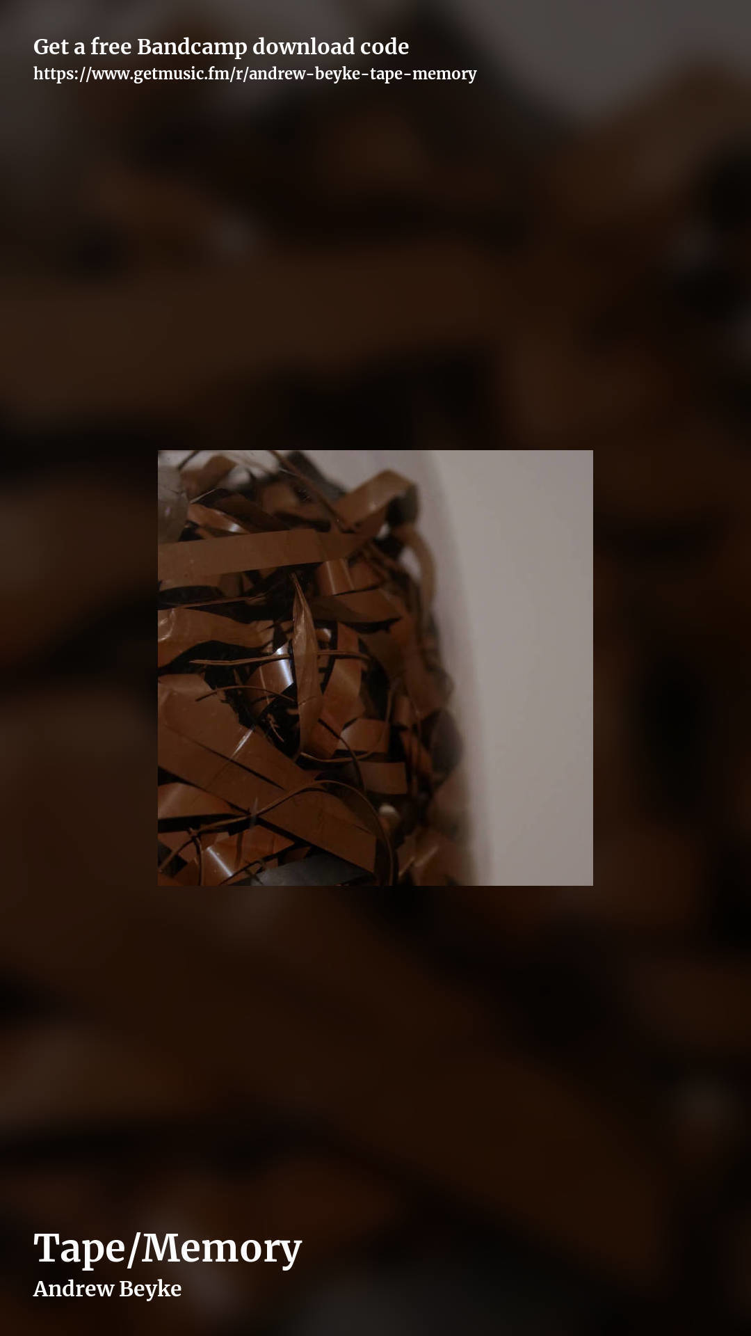 Tape/Memory by Andrew Beyke, story promo share image