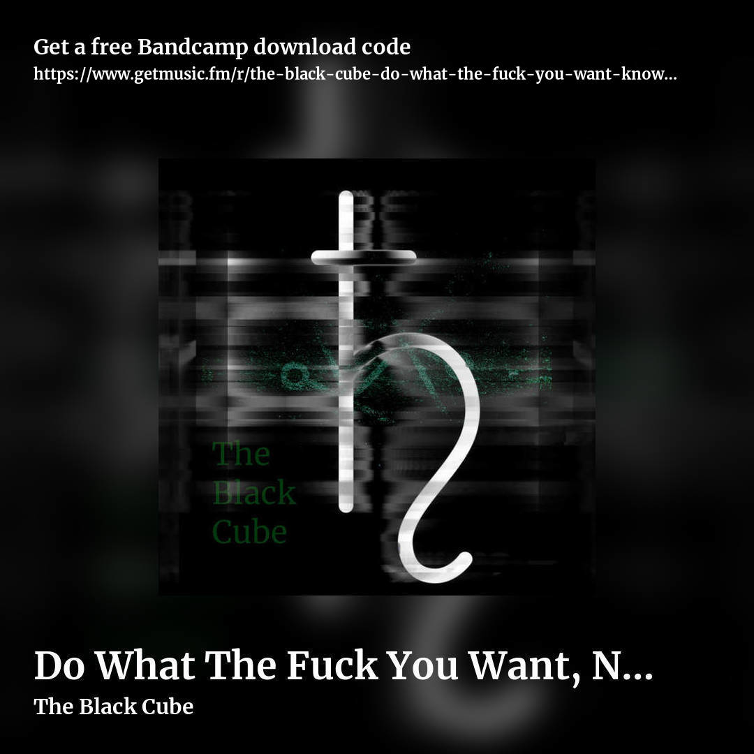 Do What The Fuck You Want, No One Cares by The Black Cube, square promo share image