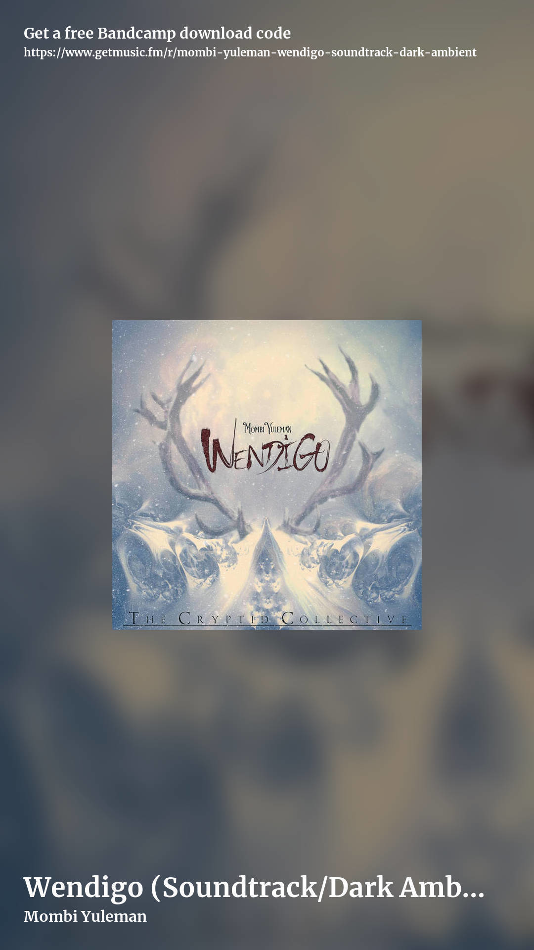 Wendigo (Soundtrack/Dark Ambient) by Mombi Yuleman, story promo share image