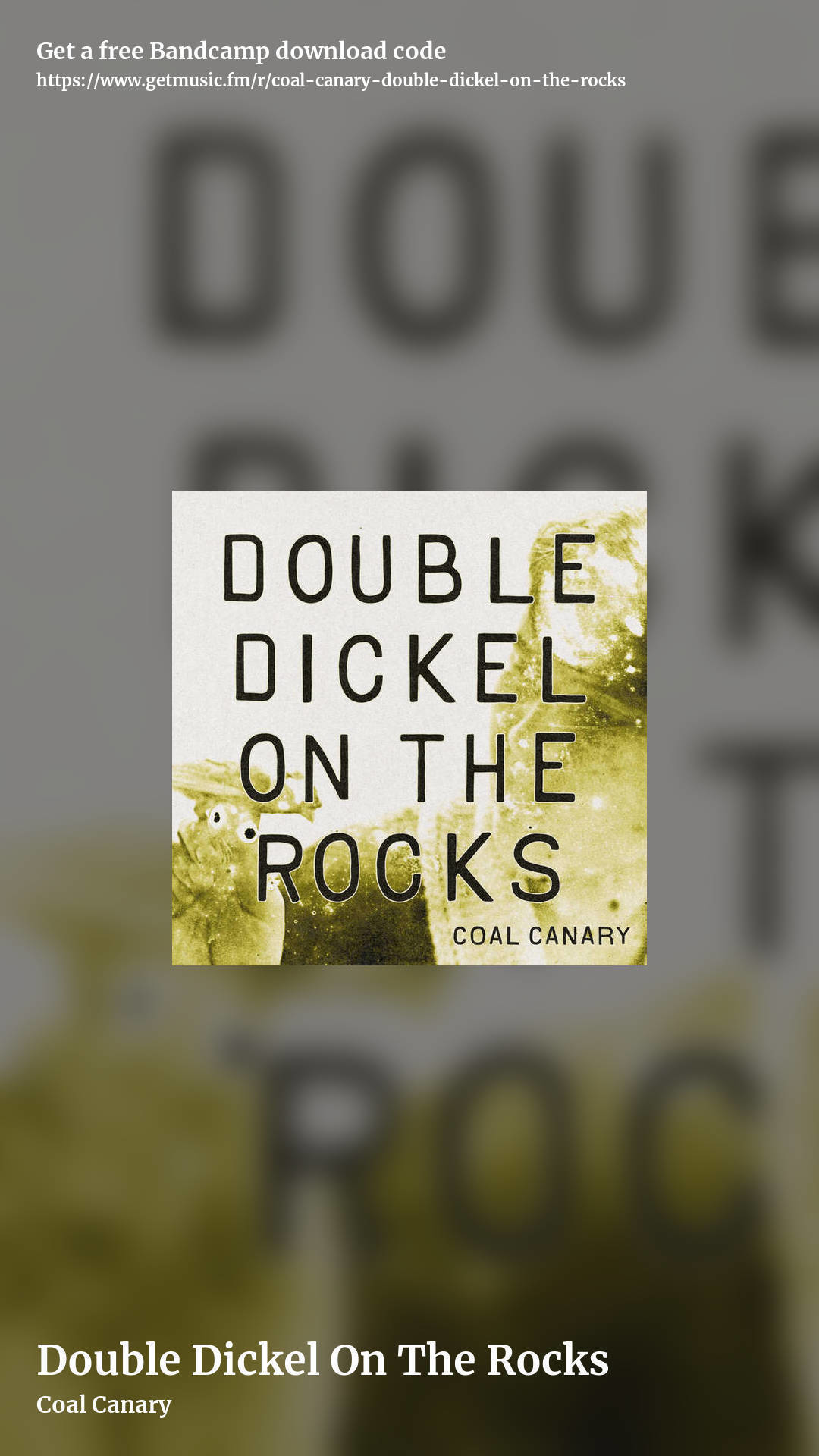 Double Dickel On The Rocks by Coal Canary, story promo share image
