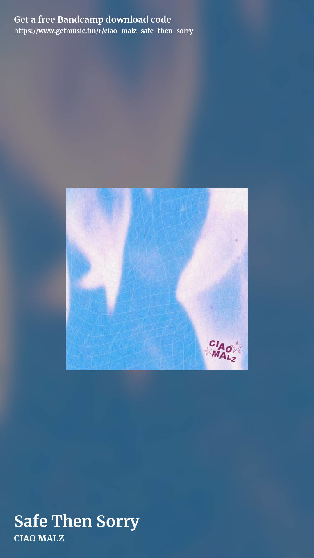 Safe Then Sorry by CIAO MALZ, story promo share image