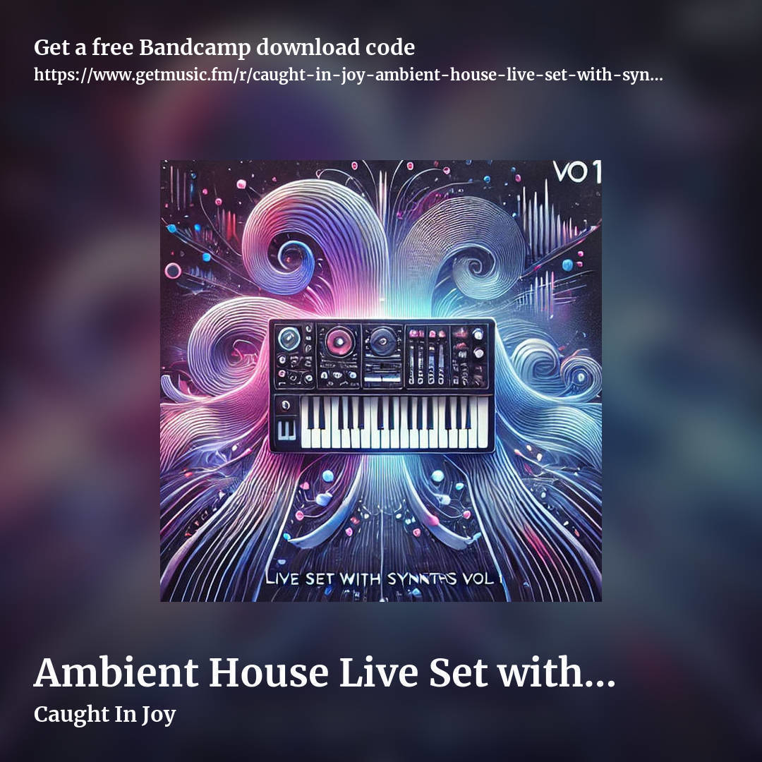 Ambient House Live Set with Synths Vol.1 by Caught In Joy, square promo share image