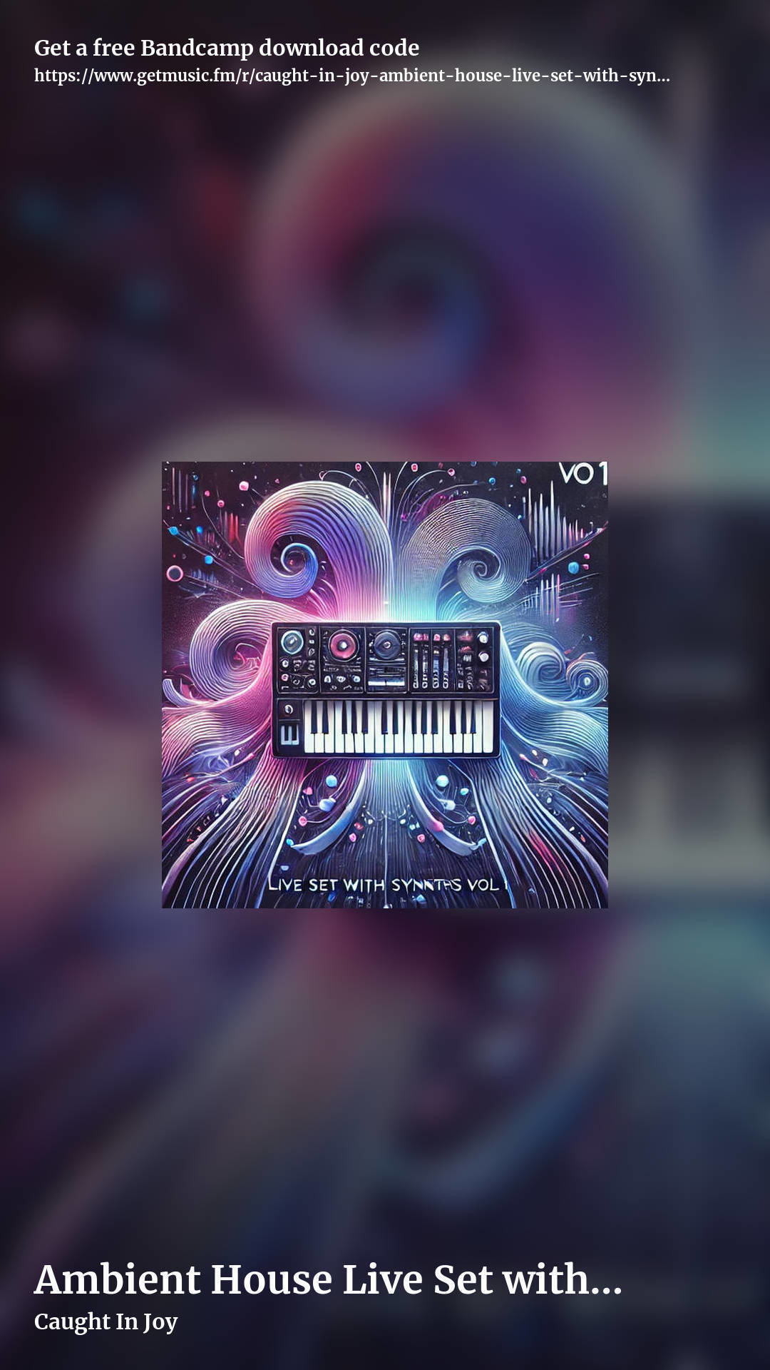 Ambient House Live Set with Synths Vol.1 by Caught In Joy, story promo share image