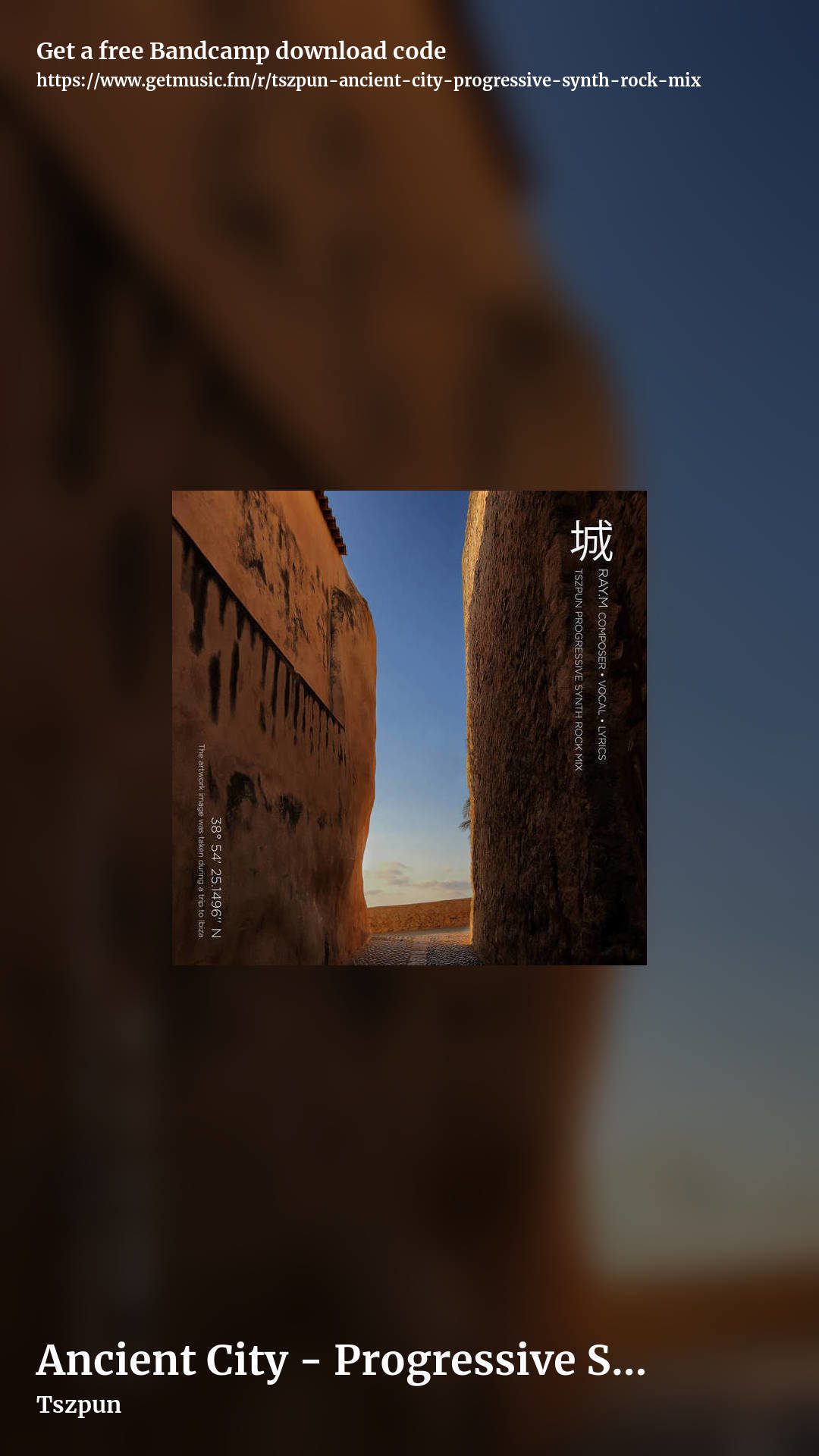 Ancient City - Progressive Synth Rock Mix by Tszpun, story promo share image