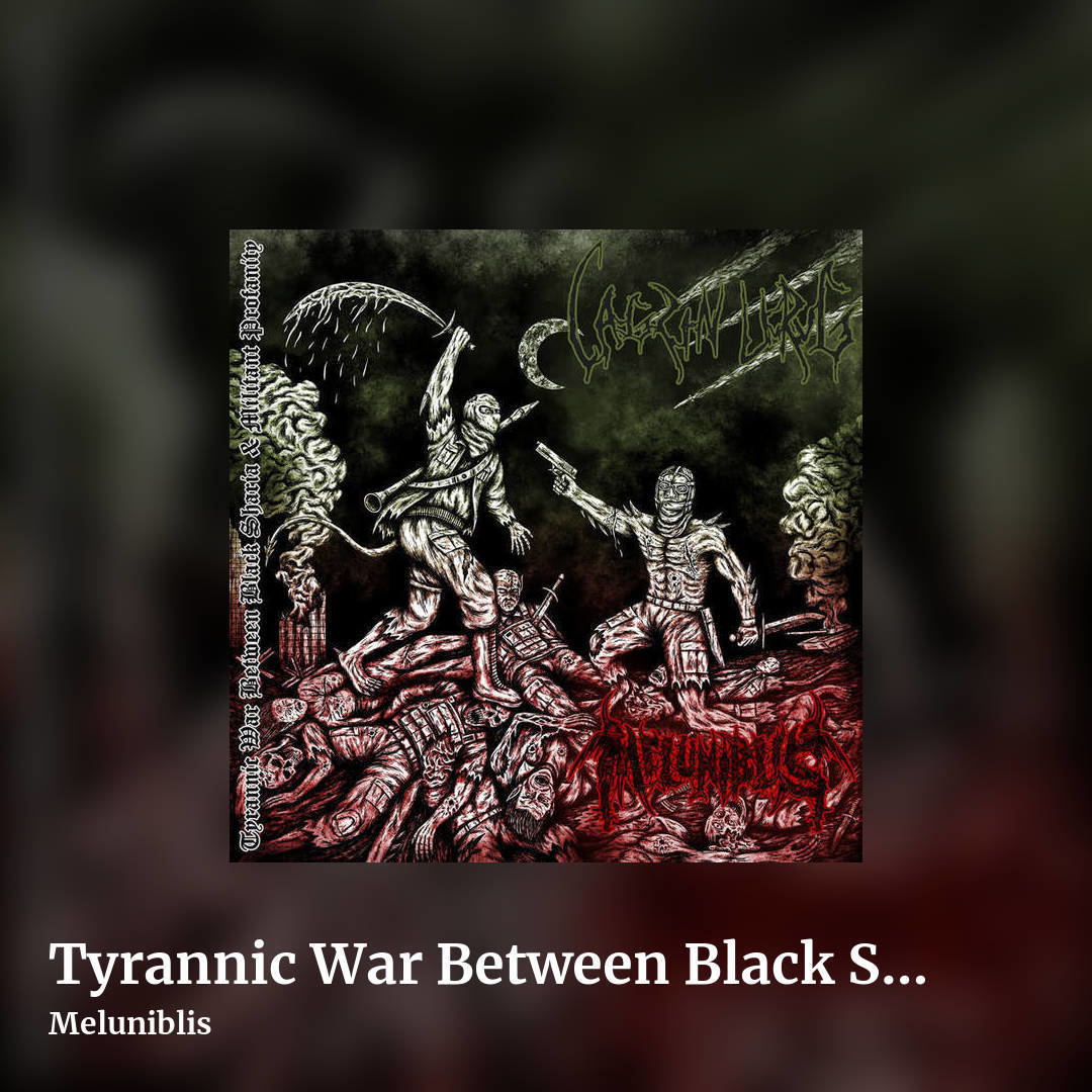 Tyrannic War Between Black Sharia & Militant Profanity (Split With Lagzın Urug) by Meluniblis, square clean share image
