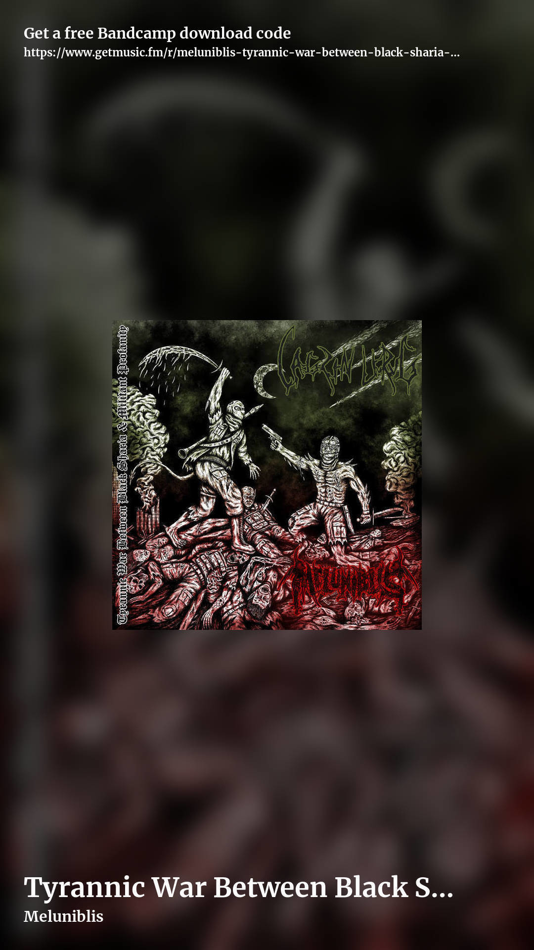 Tyrannic War Between Black Sharia & Militant Profanity (Split With Lagzın Urug) by Meluniblis, story promo share image