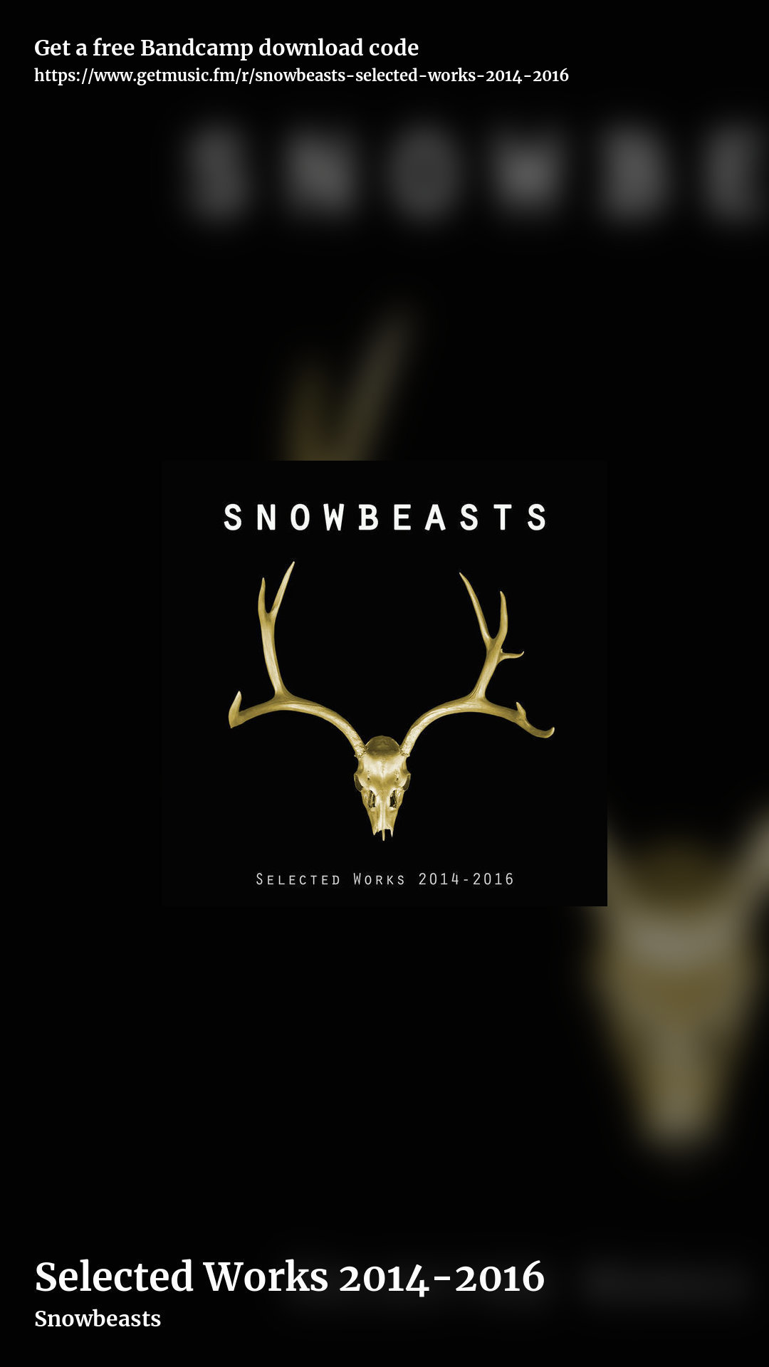 Selected Works 2014-2016 by Snowbeasts, story promo share image
