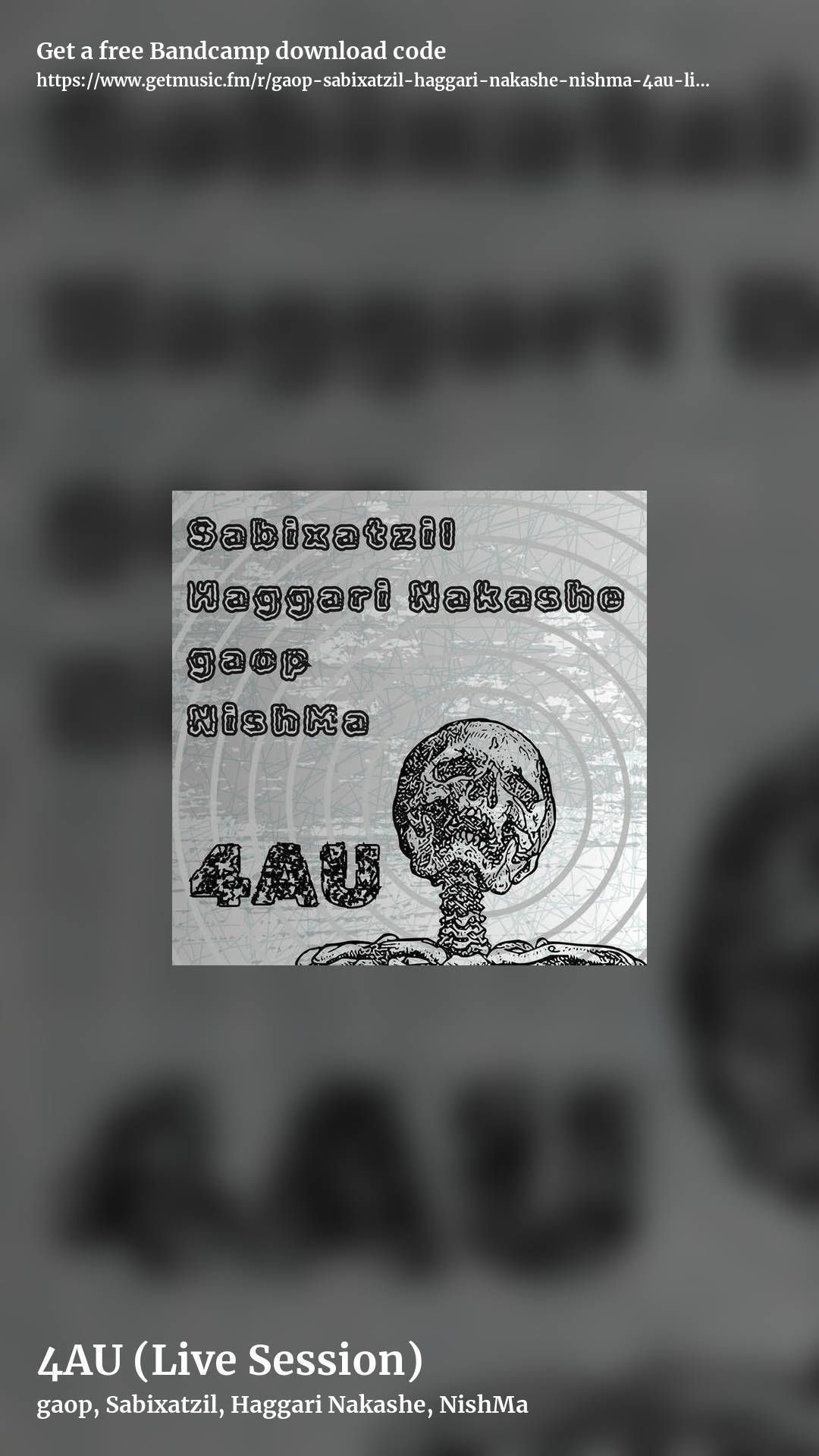 4AU (Live Session) by gaop, Sabixatzil, Haggari Nakashe, NishMa, story promo share image