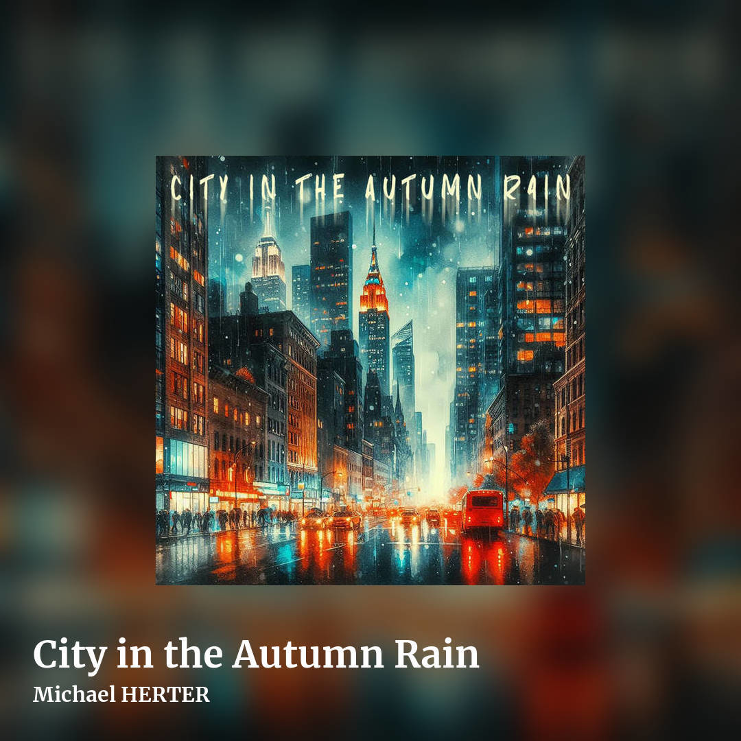 City in the Autumn Rain by Michael HERTER, square clean share image