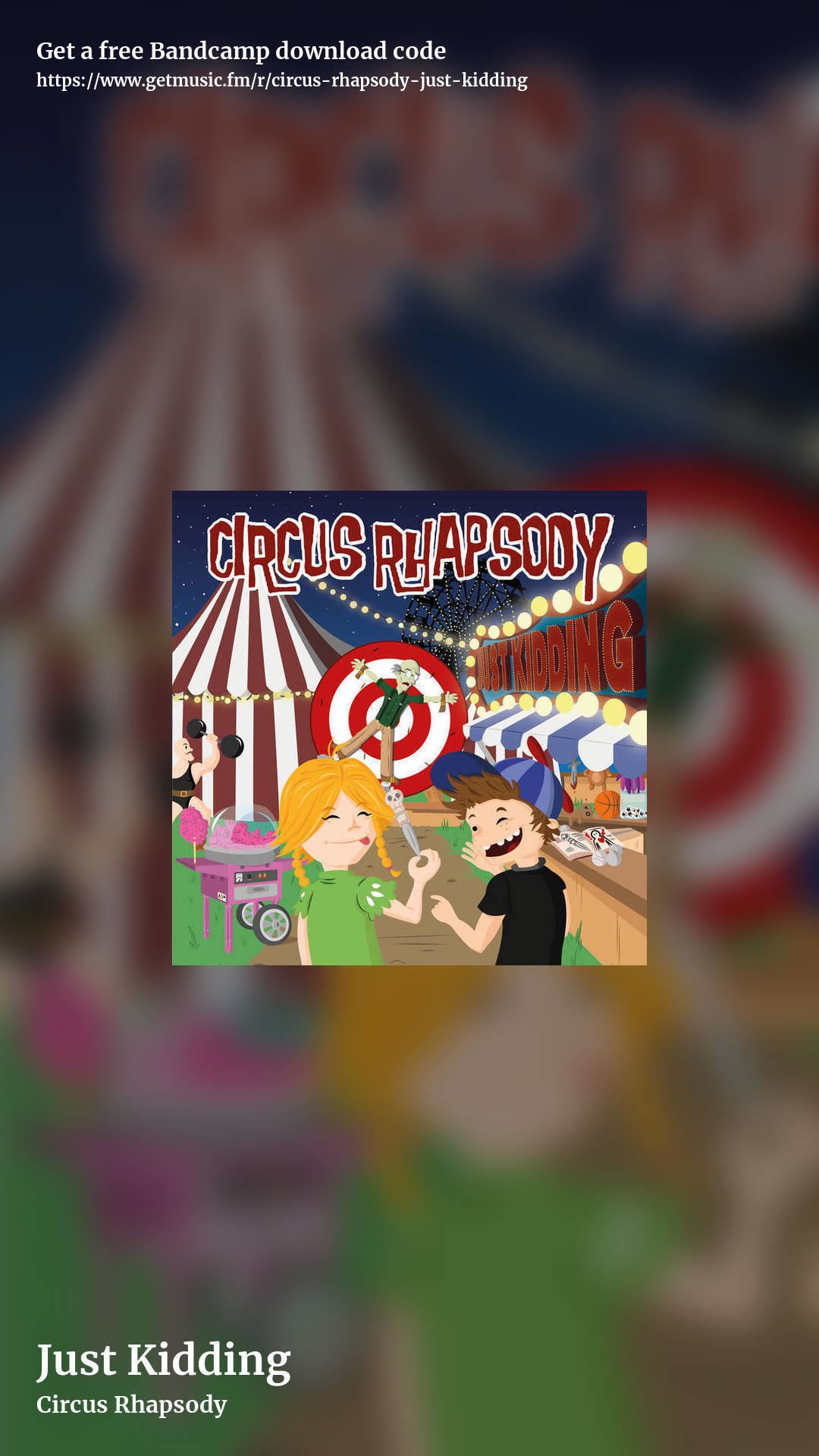 Just Kidding by Circus Rhapsody, story promo share image