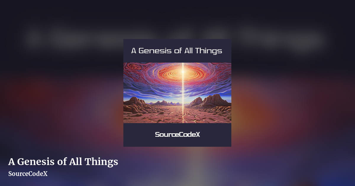 A Genesis of All Things by SourceCodeX, landscape clean share image