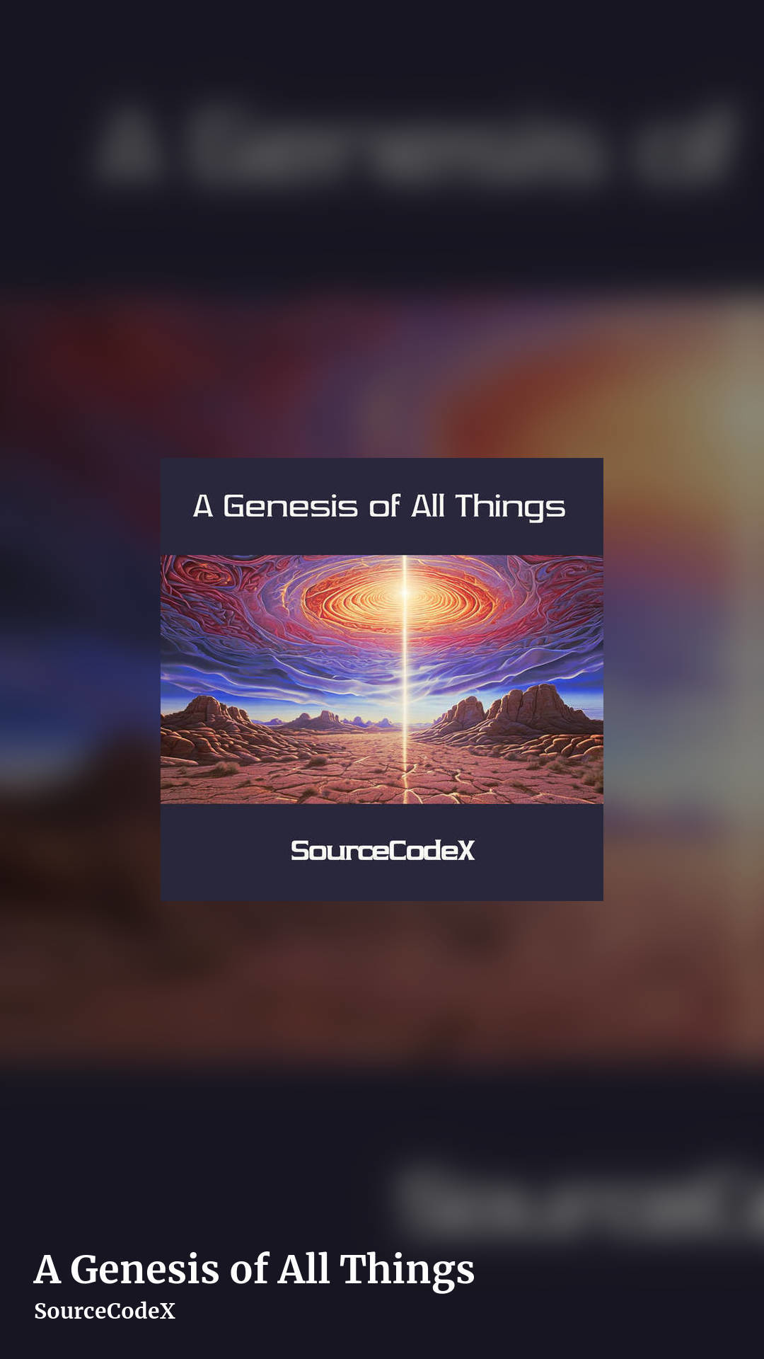 A Genesis of All Things by SourceCodeX, story clean share image