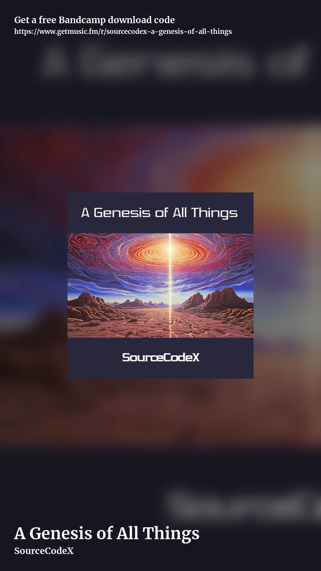 A Genesis of All Things by SourceCodeX, story promo share image