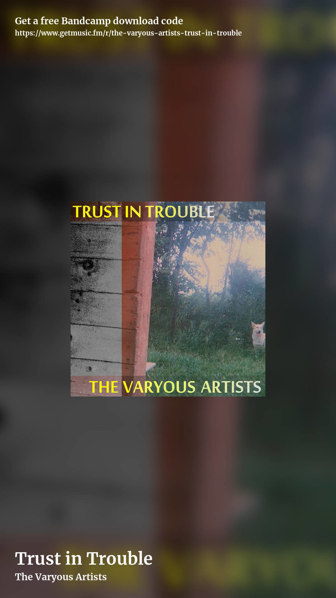 Trust in Trouble by The Varyous Artists, story promo share image