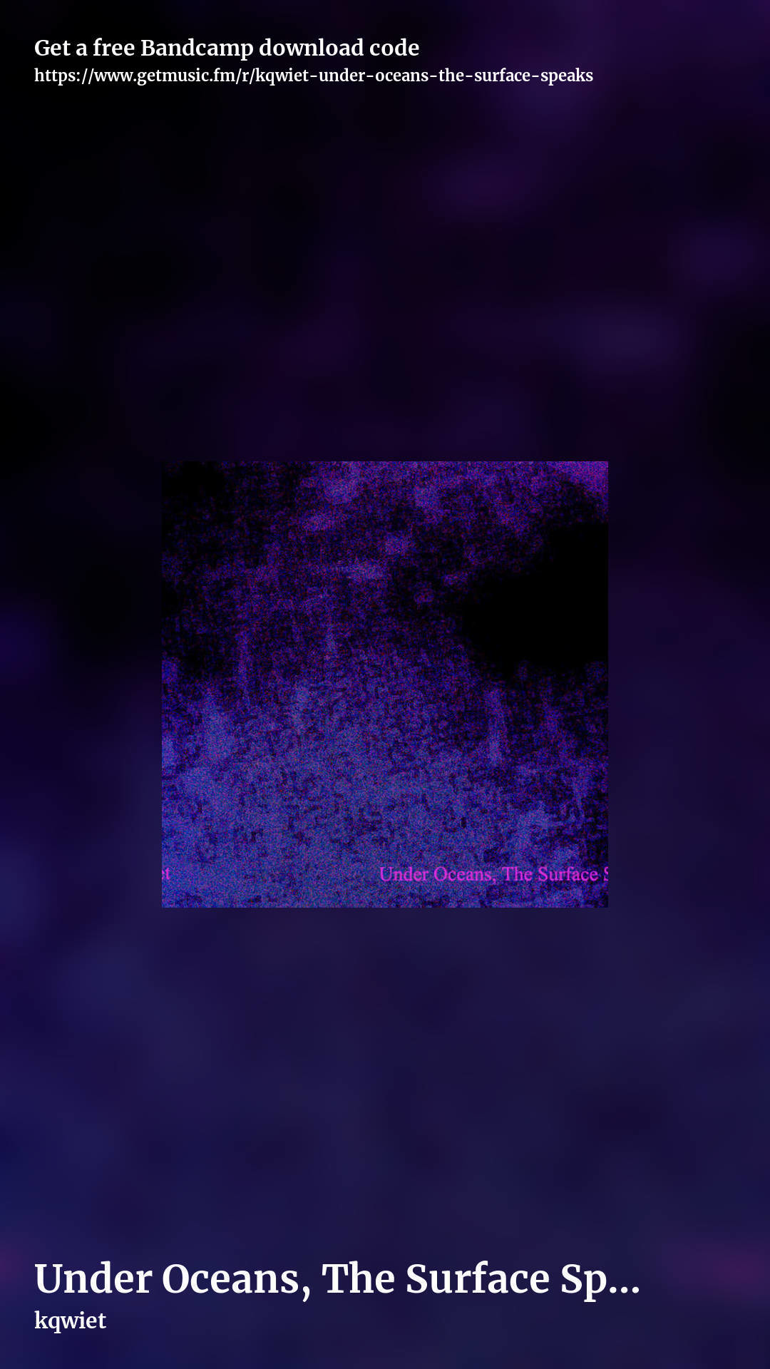 Under Oceans, The Surface Speaks by kqwiet, story promo share image