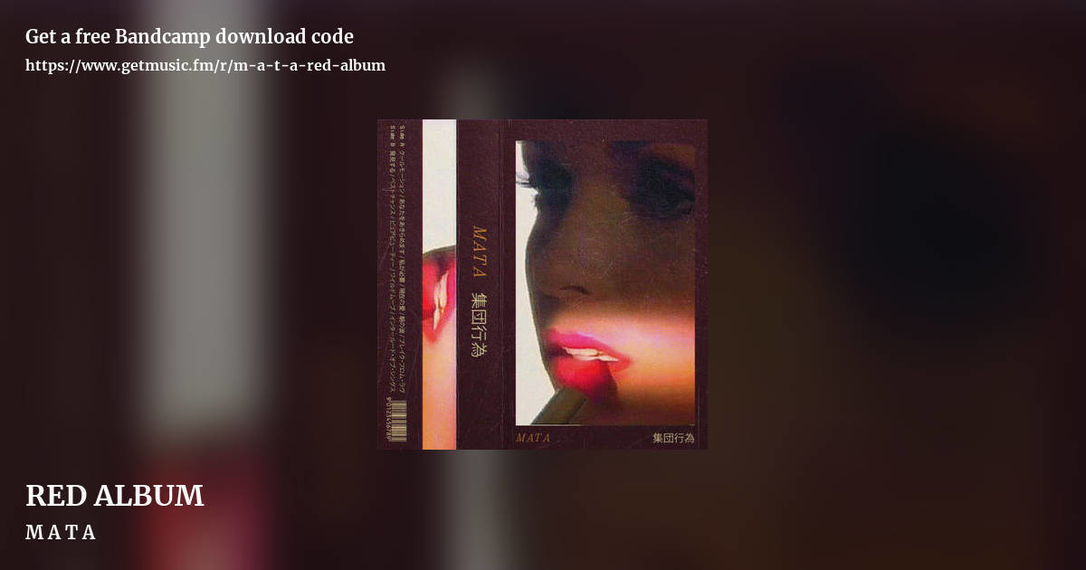 RED ALBUM by M A T A, landscape promo share image