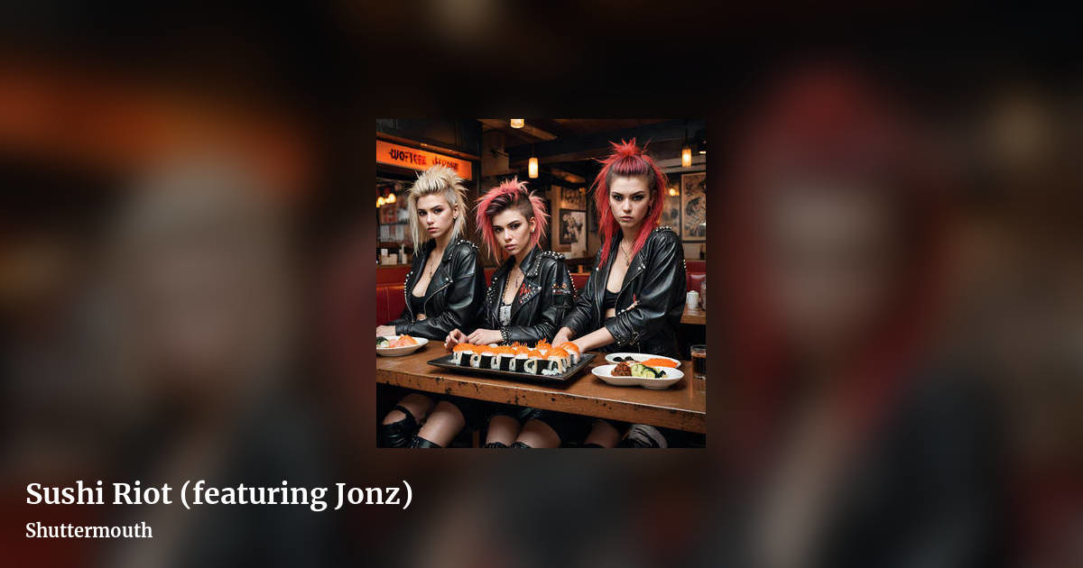 Sushi Riot (featuring Jonz) by Shuttermouth, landscape clean share image