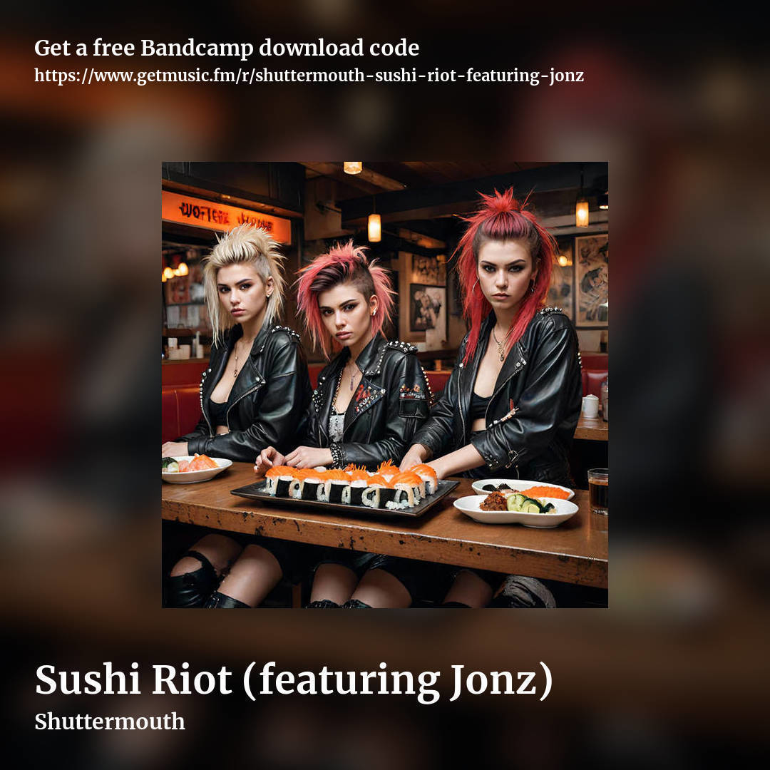 Sushi Riot (featuring Jonz) by Shuttermouth, square promo share image