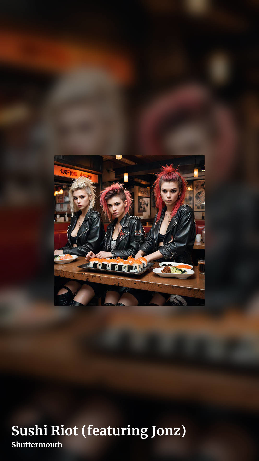Sushi Riot (featuring Jonz) by Shuttermouth, story clean share image