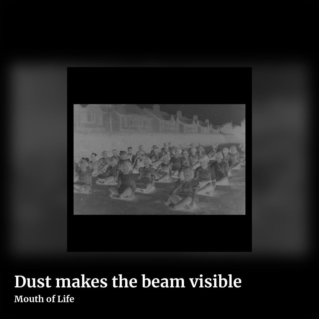 Dust makes the beam visible by Mouth of Life, square clean share image