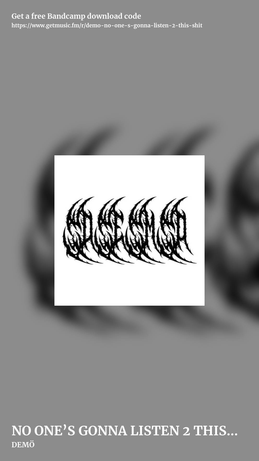 NO ONE’S GONNA LISTEN 2 THIS SHIT by DEMÖ, story promo share image