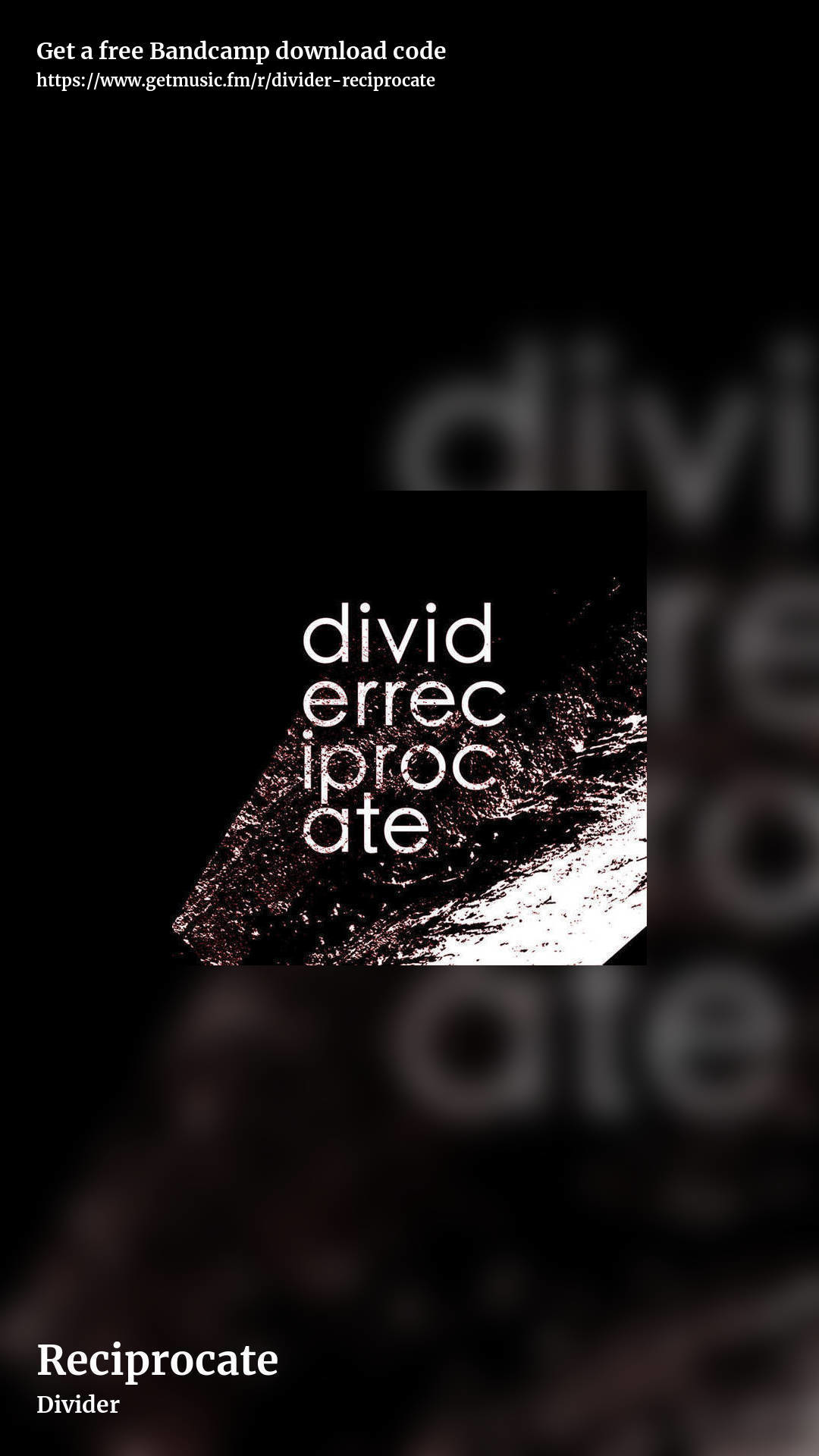 Reciprocate by Divider, story promo share image