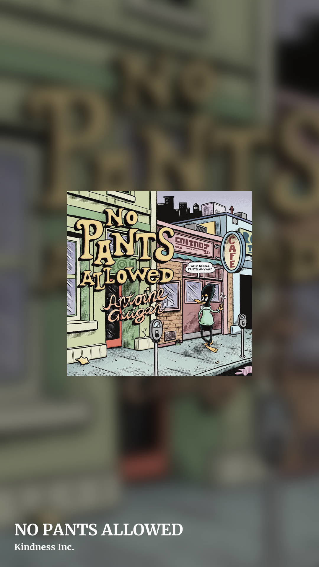 NO PANTS ALLOWED by Kindness Inc., story clean share image
