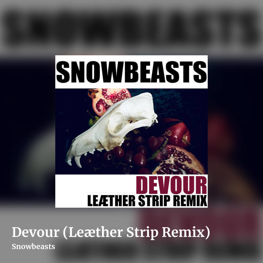 Devour (Leæther Strip Remix) by Snowbeasts, square clean share image
