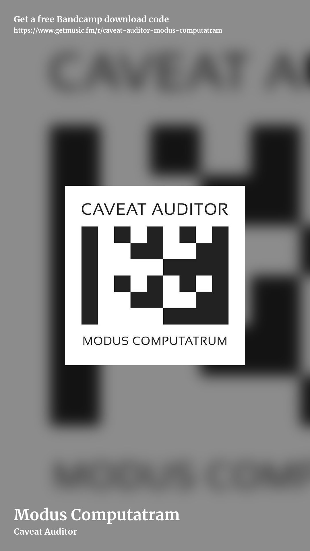 Modus Computatram by Caveat Auditor, story promo share image