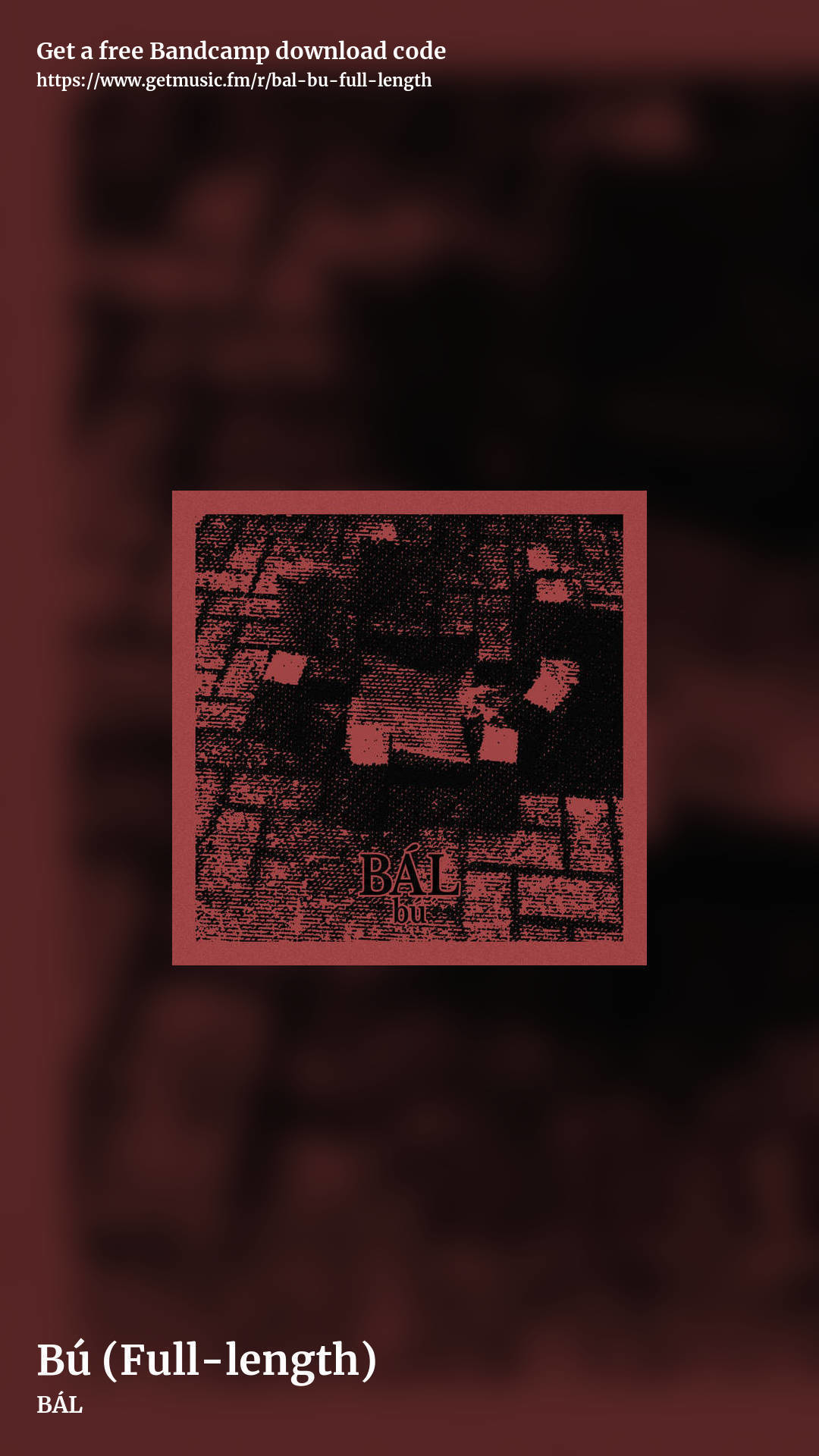 Bú (Full-length) by BÁL, story promo share image