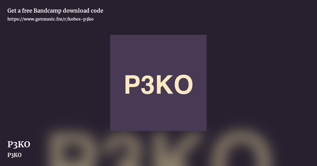 P3KO by P3KO, landscape promo share image