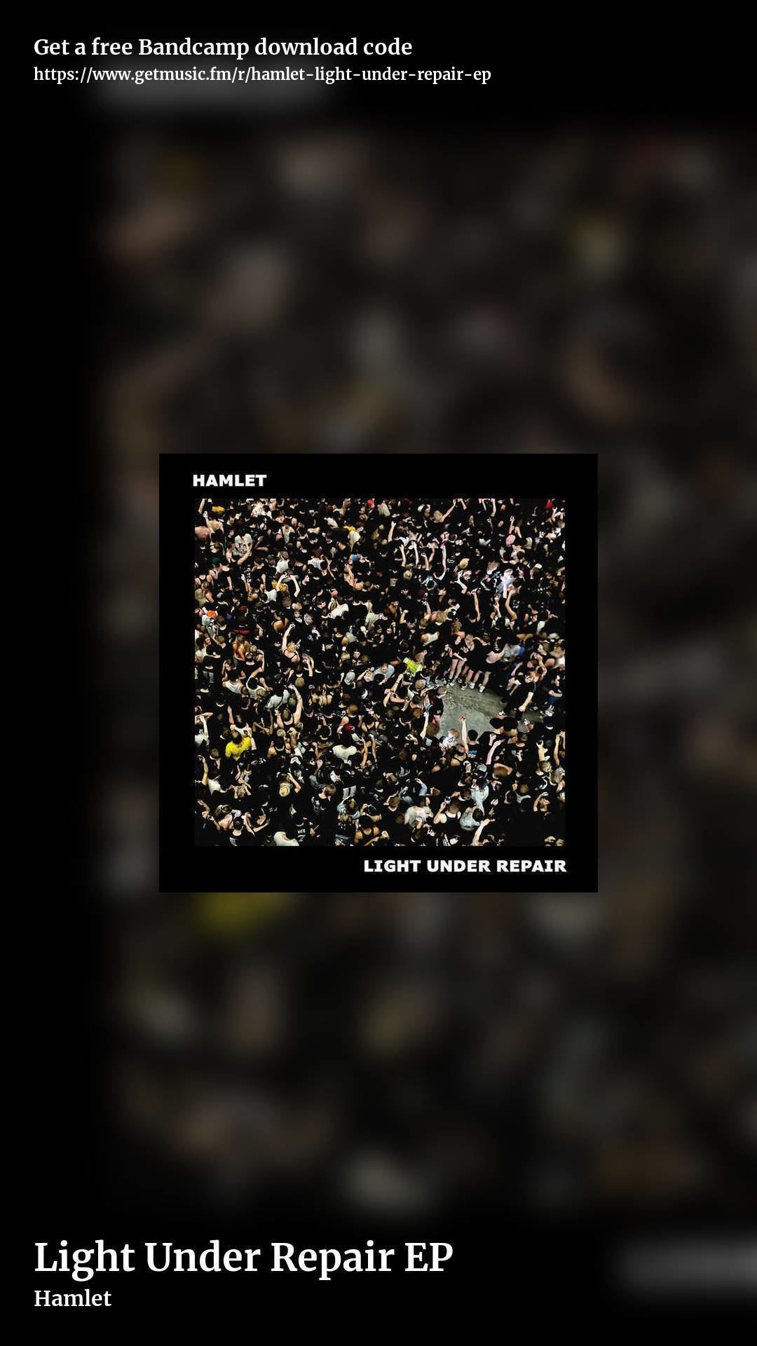 Light Under Repair EP by Hamlet, story promo share image