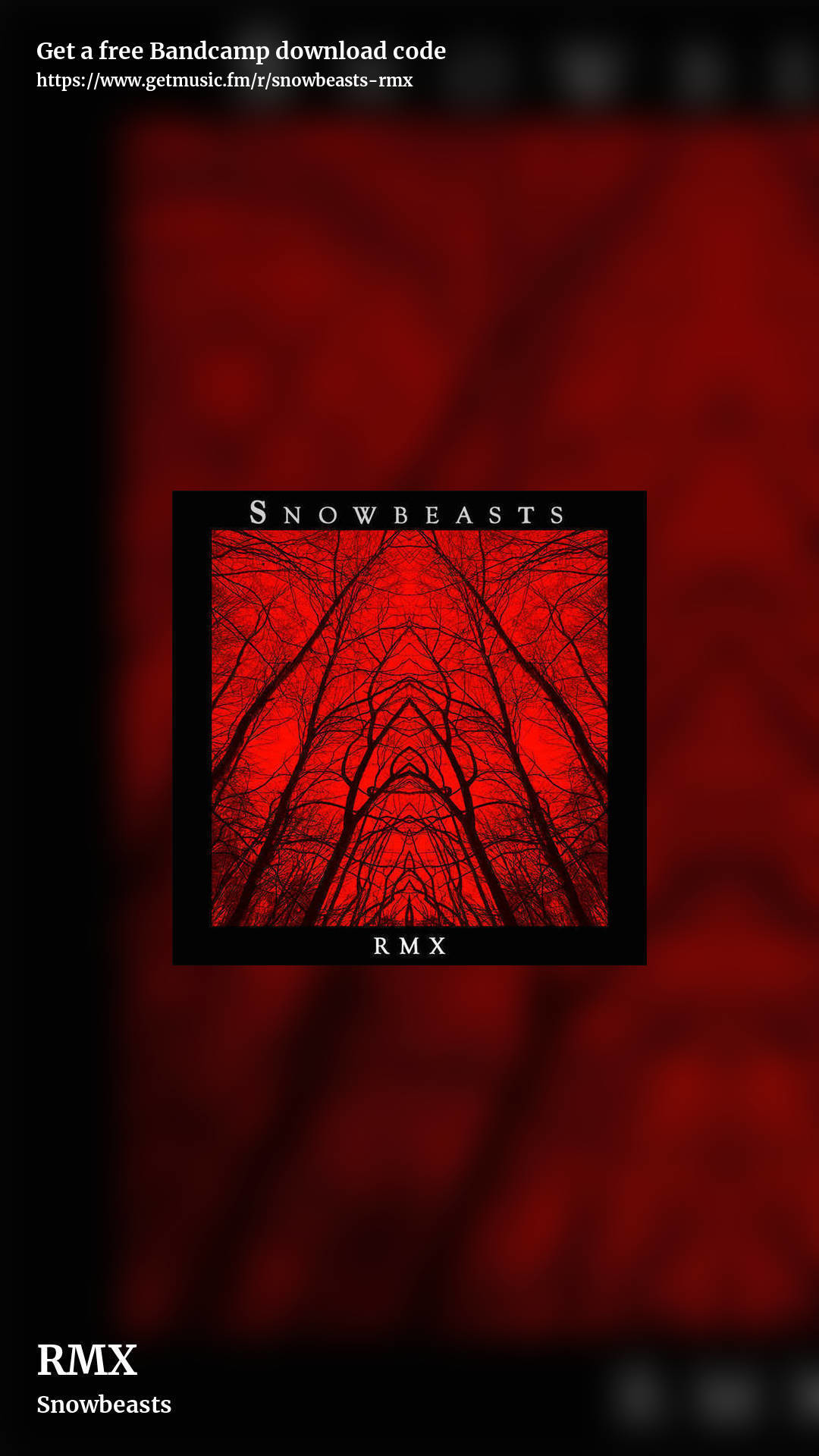 RMX by Snowbeasts, story promo share image